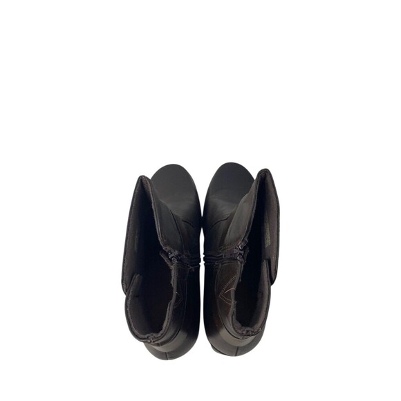 Earth Ankle Boots Women's Size 11 M Brown Leather Block Heel - Picture 4 of 10